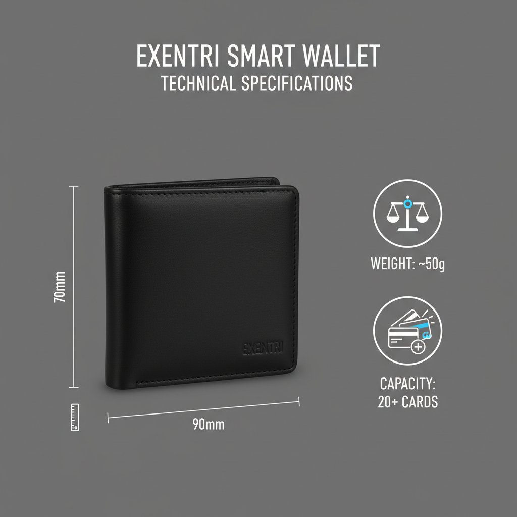 Geldborse Digital Wallet Technische Zeichnung